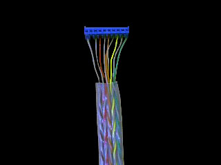 Terminated Twisted-Pair Flat Cable